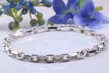 Heavy Bracelet, made from solid Sterling Silver, 8.50 Inches Long x 5 mm wide, Good Weighty Feel to this Bracelet