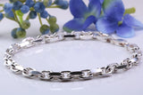 Heavy Bracelet, made from solid Sterling Silver, 8.50 Inches Long x 5 mm wide, Good Weighty Feel to this Bracelet