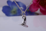 Wizard Hat Charm Necklace, made from solid cast Silver, complete with Silver Chain