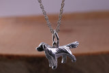 Pointer Dog Charm Necklace, made from solid cast Silver, complete with Silver Chain