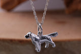 Pointer Dog Charm Necklace, made from solid cast Silver, complete with Silver Chain