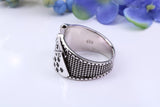 Royal Flush Playing Cards Ring, made from solid Silver, chunky looking Ring