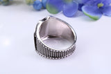 Royal Flush Playing Cards Ring, made from solid Silver, chunky looking Ring