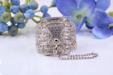 Cubic Zirconia set Saddle ring, made from solid cast silver