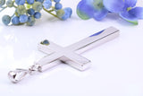 Very Large and Heavy 73 mm Long Chunky Cross, Made From Solid Cast Silver, Optional Silver Chain, British Hallmarked