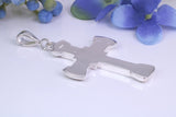 45 mm Long, Large Chunky Sterling Silver Cross, Made From Solid Cast Silver, British Hallmarked
