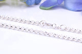 Natural Ruby set Very Large 50 mm Long Chunky Cross, Complete with Silver Chain, Made From Solid Cast Silver, British Hallmarked