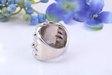 Large Keepers Ring, made from solid 925 grade cast sterling silver,