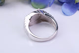 Hand Praying ring, made from solid cast silver