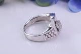 Hand Praying ring, made from solid cast silver