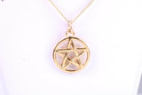 18ct Gold Pentagram Pendant, Made from Solid Cast Yellow Gold with British Hallmark