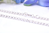 Diamonds set Large 50 mm Long Chunky Cross, Made From Solid Cast Silver, Complete with Belcher Chain, British Hallmarked