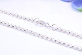 Diamonds set Large 50 mm Long Chunky Cross, Made From Solid Cast Silver, Complete with Belcher Chain, British Hallmarked