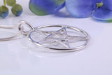 30 mm Round Star of David Necklace, Made From Solid Cast Silver
