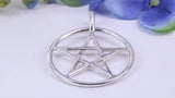 30 mm Round Star of David Necklace, Made From Solid Cast Silver