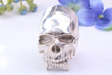 Very large detailed Skull ring, made from solid cast silver, British Hallmarked
