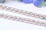 Heavy 16 inch Chain, Cuban Style Chain Links, made from solid Sterling Silver, 16 Inches Long x 5 mm wide, British Hallmarked