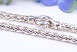Heavy 16 inch Chain, Cuban Style Chain Links, made from solid Sterling Silver, 16 Inches Long x 5 mm wide, British Hallmarked