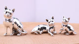 Lying Cat Miniature Figurine, Made from Cast 925 Grade Sterling Silver with British Hallmark