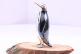 Large Penguin Miniature Figurine, 42 mm Tall, Made from Cast 925 Grade Sterling Silver with British Hallmark