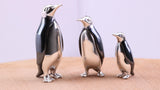 Small Penguin Miniature Figurine, 25 mm Tall, Made from Cast 925 Grade Sterling Silver with British Hallmark