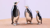 Large Penguin Miniature Figurine, 42 mm Tall, Made from Cast 925 Grade Sterling Silver with British Hallmark