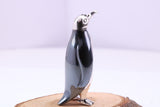 Large Penguin Miniature Figurine, 42 mm Tall, Made from Cast 925 Grade Sterling Silver with British Hallmark