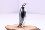 Penguin Miniature Figurine, 34 mm Tall, Made from Cast 925 Grade Sterling Silver with British Hallmark