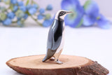 Small Penguin Miniature Figurine, 25 mm Tall, Made from Cast 925 Grade Sterling Silver with British Hallmark