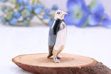 Small Penguin Miniature Figurine, 25 mm Tall, Made from Cast 925 Grade Sterling Silver with British Hallmark