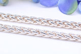 Heavy 16 inch Chain, Cuban Style Chain Links, made from solid Sterling Silver, 16 Inches Long x 5 mm wide, British Hallmarked