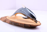 Large Dolphin Miniature Figurine, 73 mm Long, Made from Cast 925 Grade Sterling Silver with British Hallmark