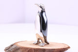 Penguin Miniature Figurine, 34 mm Tall, Made from Cast 925 Grade Sterling Silver with British Hallmark