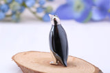 Small Penguin Miniature Figurine, 25 mm Tall, Made from Cast 925 Grade Sterling Silver with British Hallmark