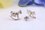 Rocking Horse Stud Earrings Made from 925 Grade Sterling Silver