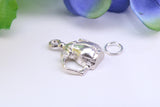 Tea Pot Charm, Traditional Charm, Made from Solid 925 Grade Sterling Silver, Complete with Attachment Link