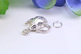 Tea Pot Charm, Traditional Charm, Made from Solid 925 Grade Sterling Silver, Complete with Attachment Link