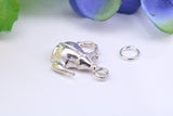 Tea Pot Charm, Traditional Charm, Made from Solid 925 Grade Sterling Silver, Complete with Attachment Link