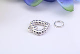 Love Heart Charm, Traditional Charm, Made from Solid 925 Grade Sterling Silver, Complete with Attachment Link