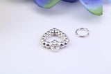 Love Heart Charm, Traditional Charm, Made from Solid 925 Grade Sterling Silver, Complete with Attachment Link