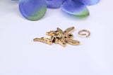 Fairy Charm, Made from Solid Cast Yellow Gold, Complete with Attachment Link