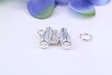 Binocular Charm, Made from Solid Cast Silver, Complete with Attachment Link