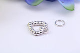 Love Heart Charm, Traditional Charm, Made from Solid 925 Grade Sterling Silver, Complete with Attachment Link
