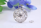 Star Fish Fossil Charm, Traditional Charm, Made from Solid 925 Grade Sterling Silver, Complete with Attachment Link