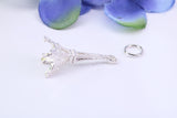 Eiffel Tower Charm, Traditional Charm, Made from Solid 925 Grade Sterling Silver, Complete with Attachment Link