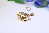 Teapot Charm, Made from Solid Cast Yellow Gold, Complete with Attachment Link