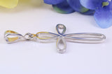 40 mm Long, Open Cross, Made From Solid Cast Silver