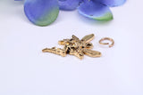Fairy Charm, Made from Solid Cast Yellow Gold, Complete with Attachment Link