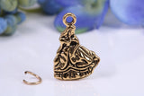 Princess Charm, Made from Solid Cast Yellow Gold, British Hallmarked