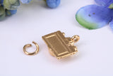 Camera Charm, Made from Solid Cast Yellow Gold, British Hallmarked